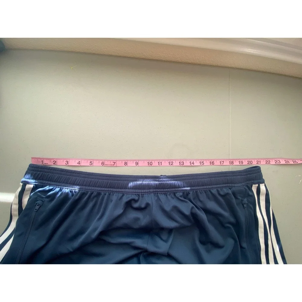 Adidas Primeblue Aeroready Mens 3XL Navy Blue 3-Stripe Athletic Gym Shorts